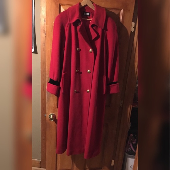 Kasper Long A-Line Wool Coat - Picture 1 of 3